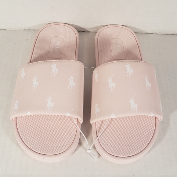 NWT Girl's Ralph Lauren Polo Ganslet Sliders - Picture 3 of 11